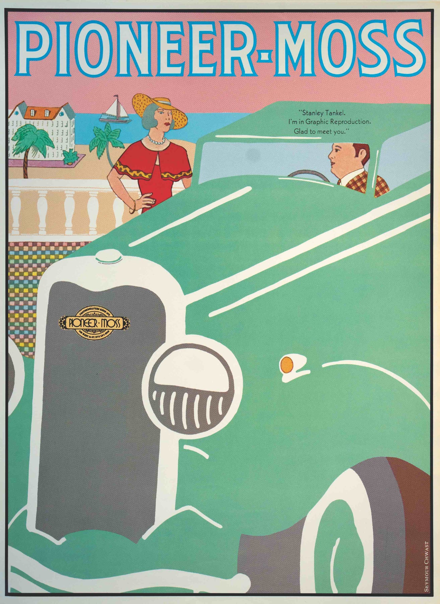 Pushpin Legendary Poster『PIONEER MOSS CAR』-032