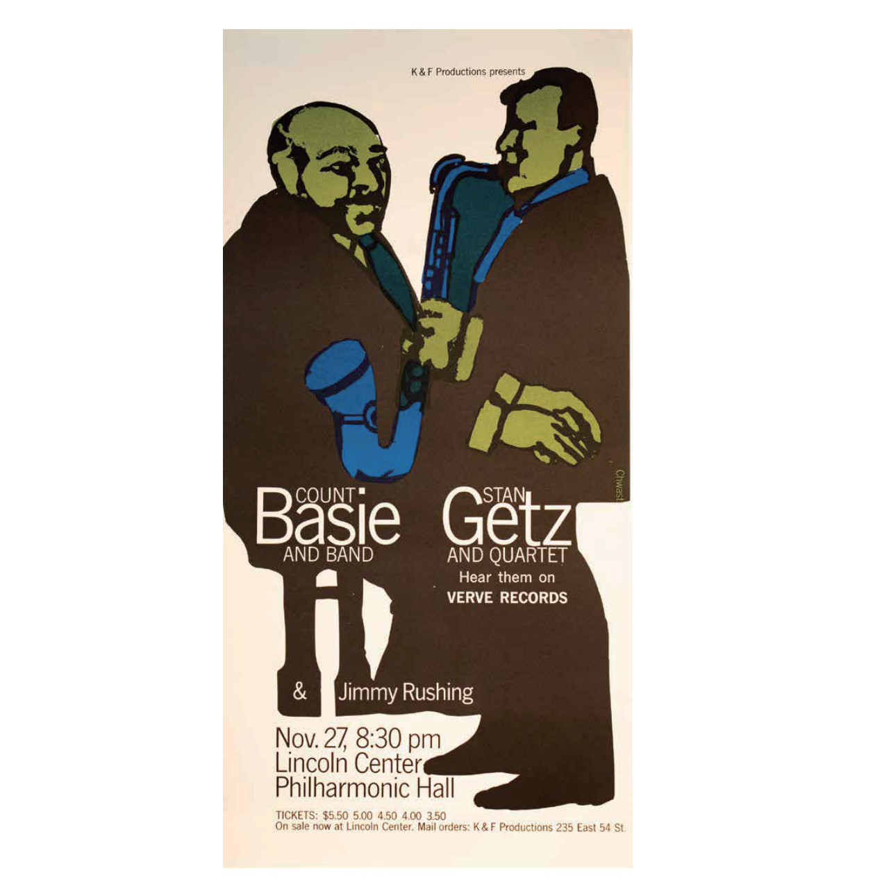 Pushpin Legendary Poster『BASIE GETZ』-072