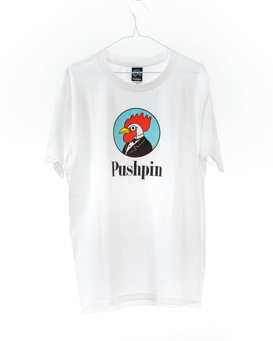 Pushpin Legendary T-Shirts『Pushpin Rooster logo for White』-b001
