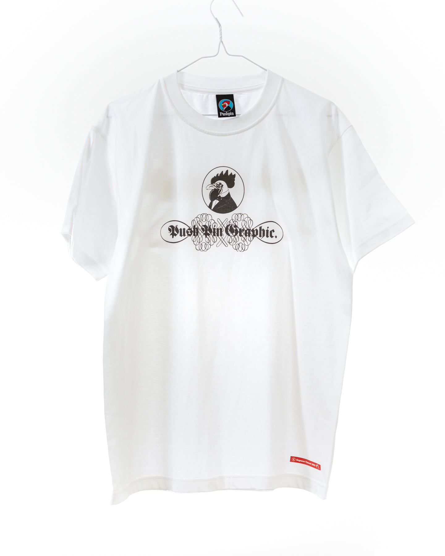 Pushpin Legendary T-Shirts『Old BW Rooster logo/The Pushpin』-b003