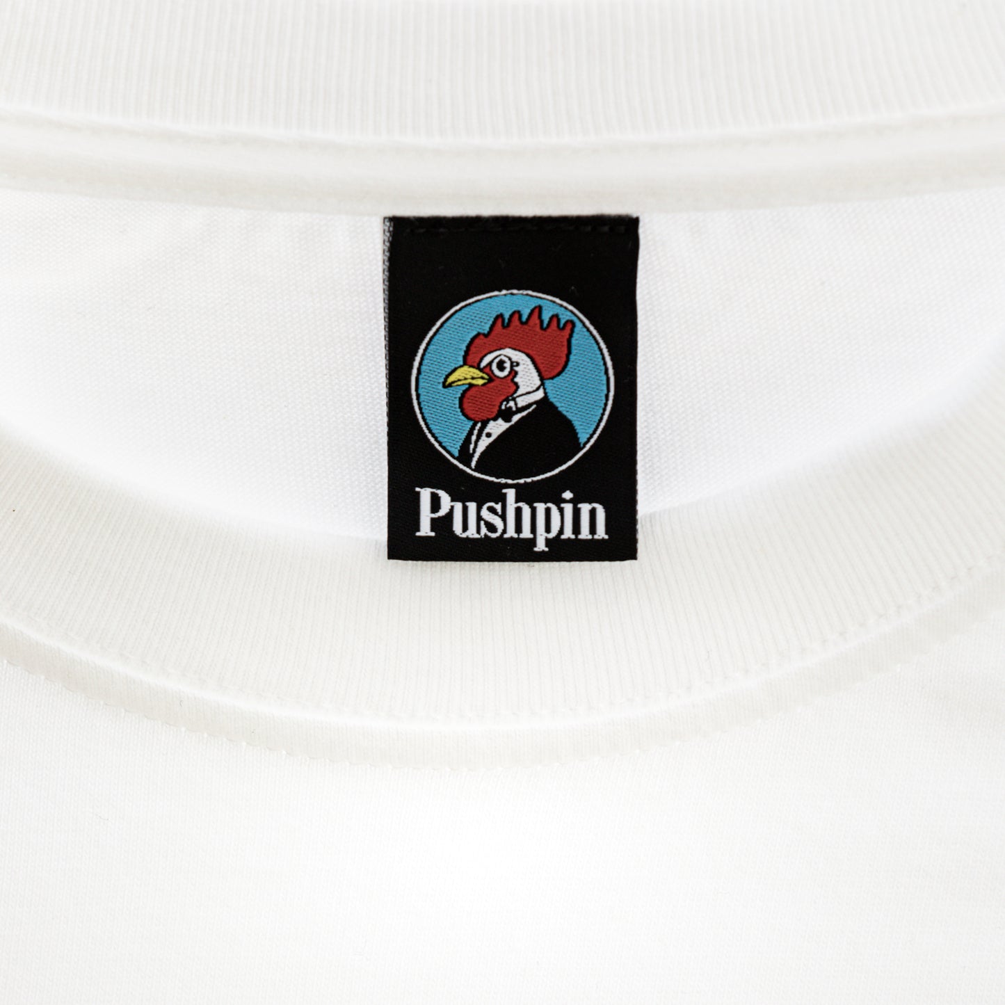 Pushpin Legendary T-Shirts "Pushpin Rooster logo for White"